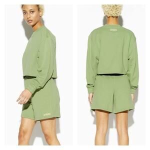 Apparis Julianna Pull On Sweat Shorts S Green